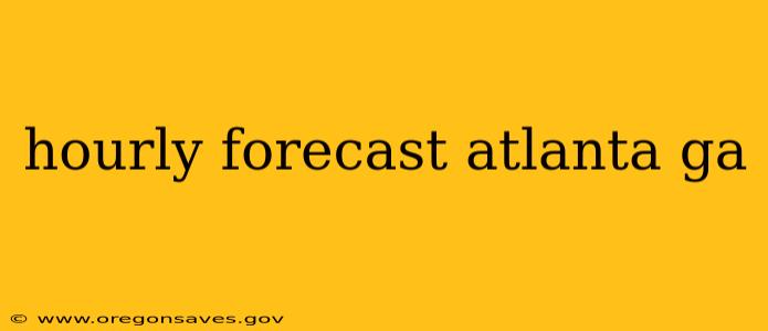 hourly forecast atlanta ga