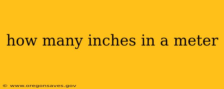 how many inches in a meter