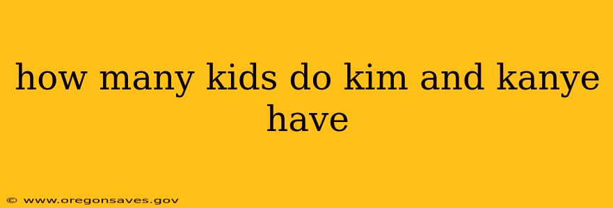 how many kids do kim and kanye have