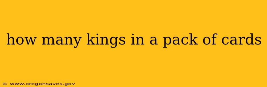 how many kings in a pack of cards