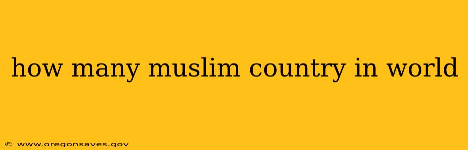 how many muslim country in world