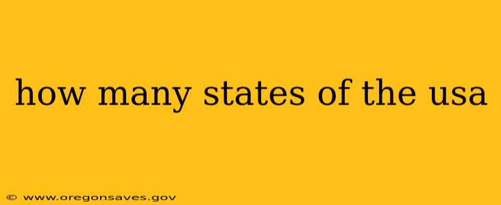 how many states of the usa