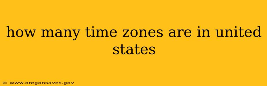 how many time zones are in united states