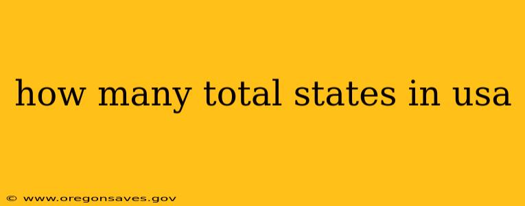 how many total states in usa