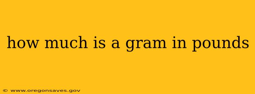 how much is a gram in pounds
