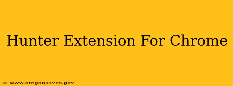 Hunter Extension For Chrome
