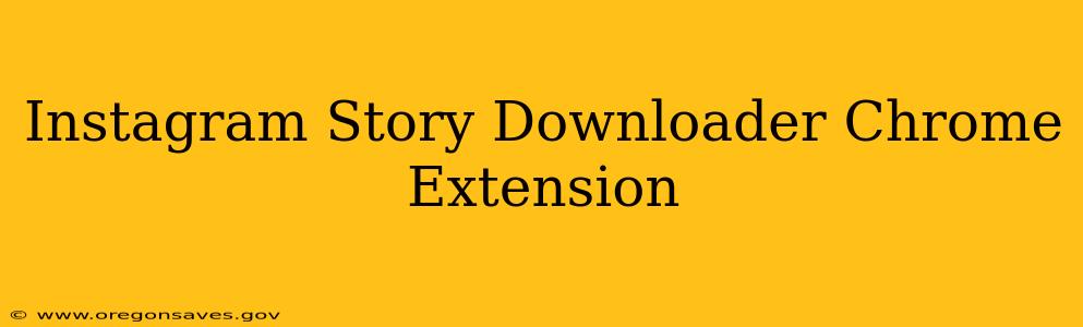 Instagram Story Downloader Chrome Extension