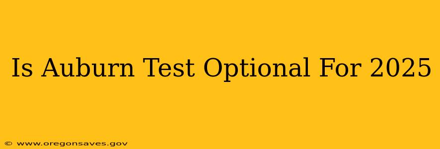 Is Auburn Test Optional For 2025