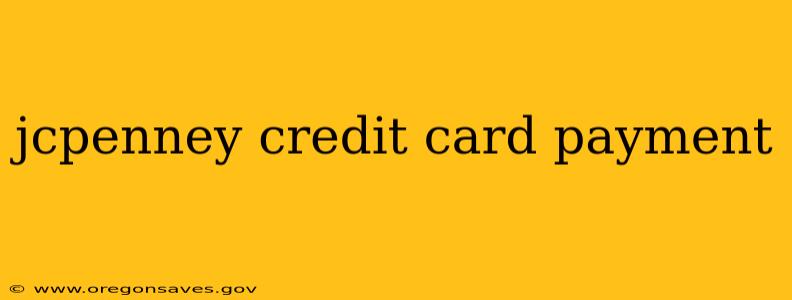 jcpenney credit card payment
