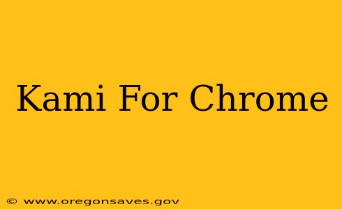 Kami For Chrome