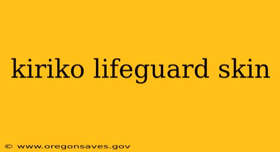 kiriko lifeguard skin