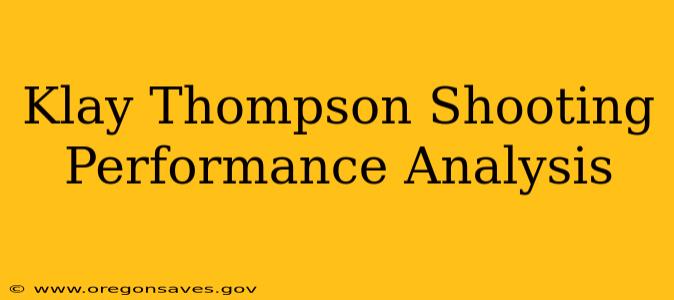 Klay Thompson Shooting Performance Analysis