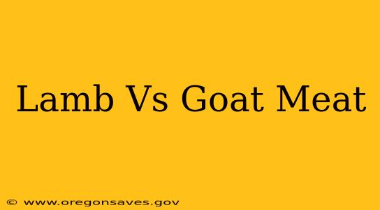 Lamb Vs Goat Meat