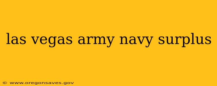 las vegas army navy surplus