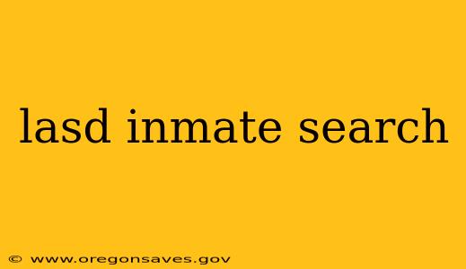 lasd inmate search