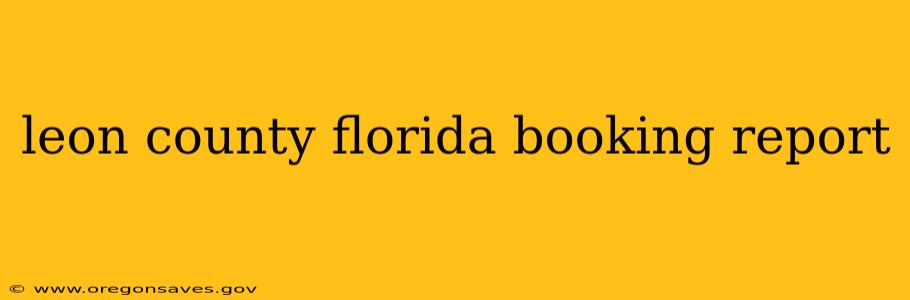 leon county florida booking report