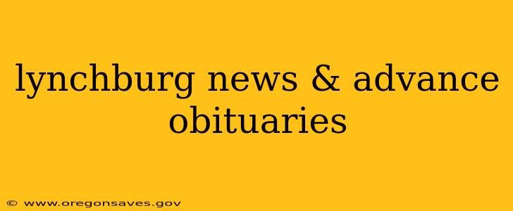 lynchburg news & advance obituaries