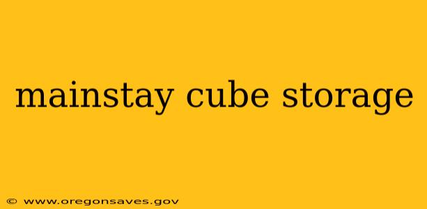 mainstay cube storage