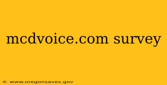 mcdvoice.com survey