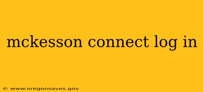 mckesson connect log in