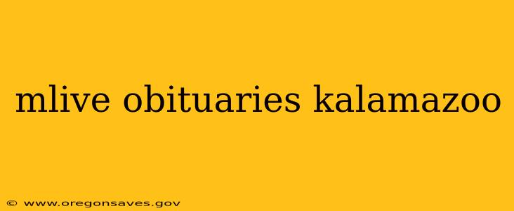 mlive obituaries kalamazoo