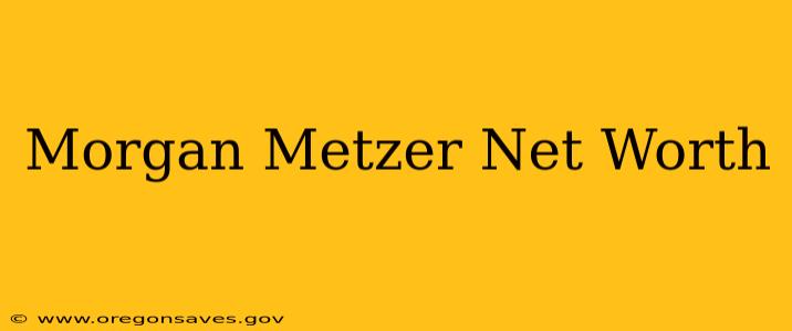 Morgan Metzer Net Worth
