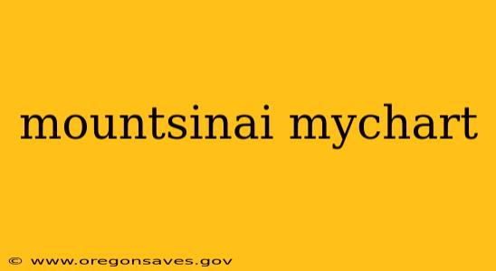 mountsinai mychart