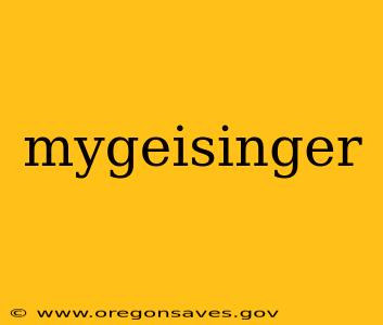 mygeisinger
