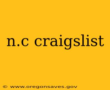 n.c craigslist