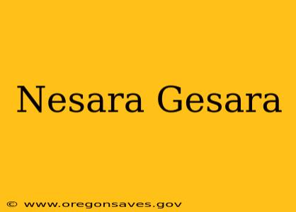 Nesara Gesara