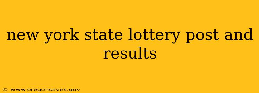 new york state lottery post and results