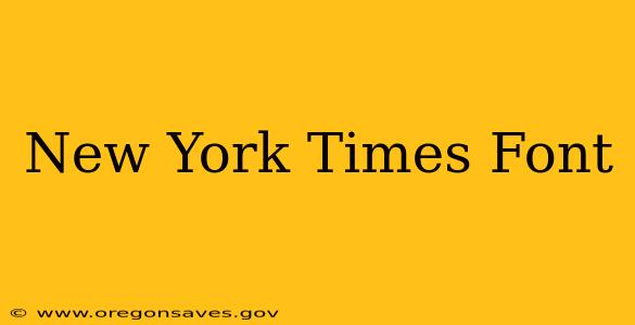 New York Times Font