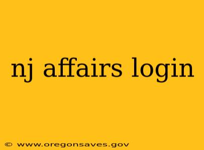 nj affairs login