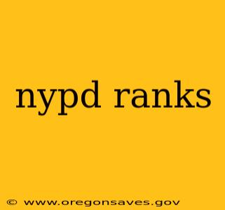nypd ranks