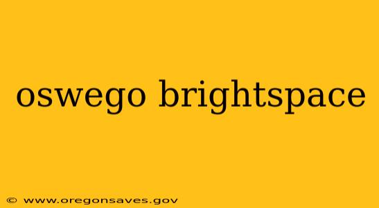oswego brightspace