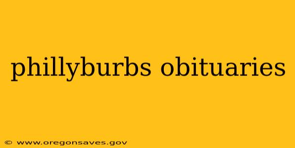 phillyburbs obituaries