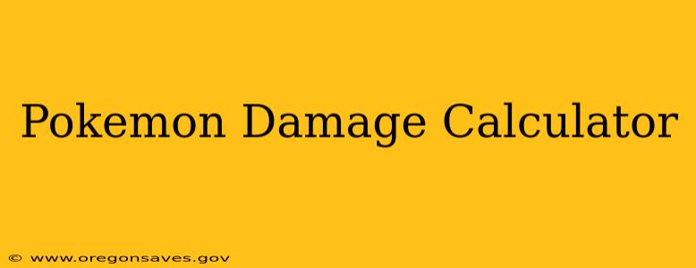 Pokemon Damage Calculator