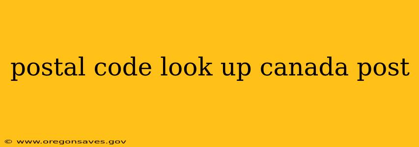 postal code look up canada post