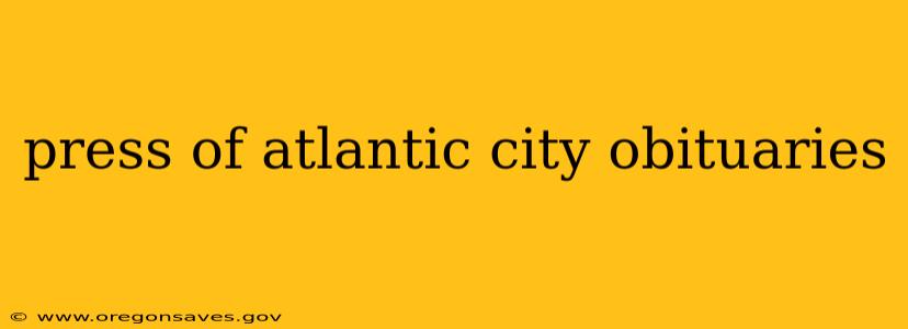 press of atlantic city obituaries