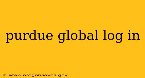 purdue global log in