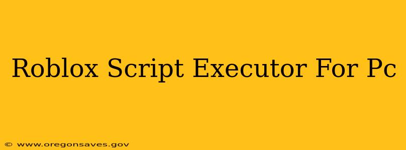 Roblox Script Executor For Pc