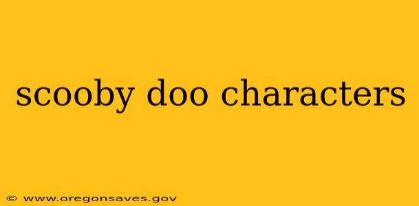 scooby doo characters