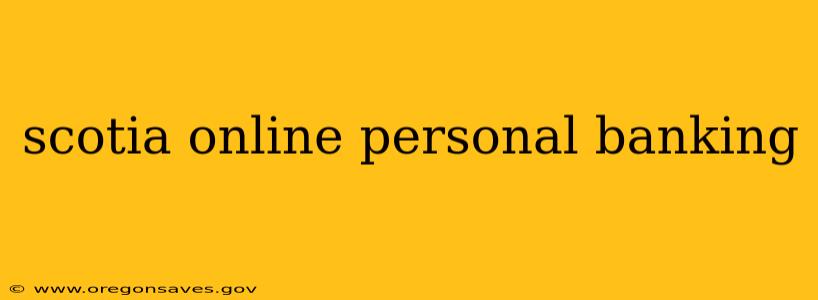 scotia online personal banking