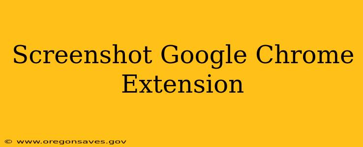 Screenshot Google Chrome Extension