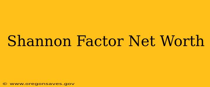 Shannon Factor Net Worth