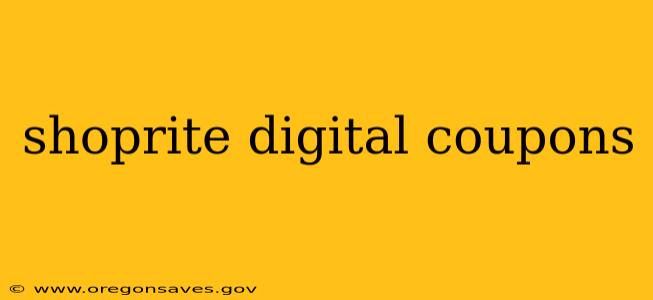 shoprite digital coupons