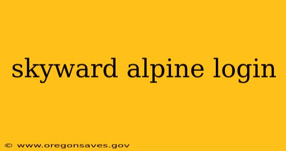 skyward alpine login