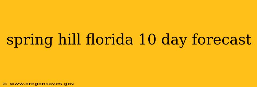 spring hill florida 10 day forecast