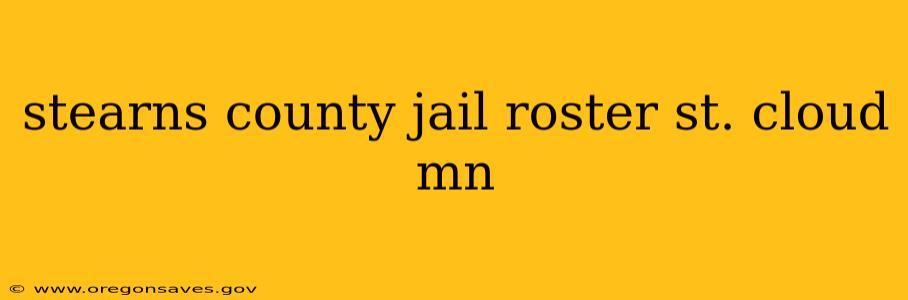 stearns county jail roster st. cloud mn