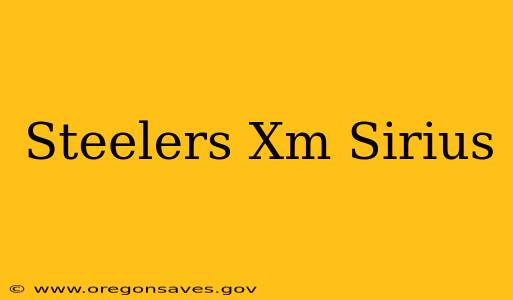 Steelers Xm Sirius